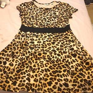 Leopard Skater Dress